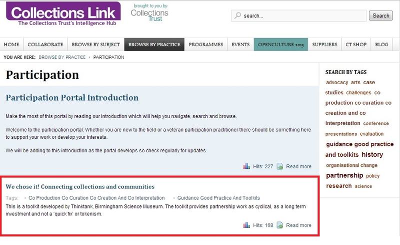 Participation Portal Homepage