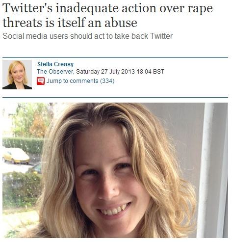 27 July Stella Creasy Twitter's inadequate