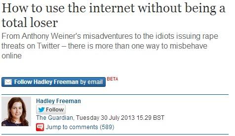 30 July Hadley Freeman